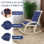 Tufted Rocking Chair Cushions for Patio Furniture