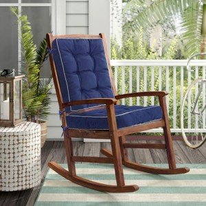 Tufted Rocking Chair Cushions for Patio Furniture