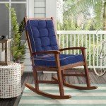 Tufted Rocking Chair Cushions for Patio Furniture