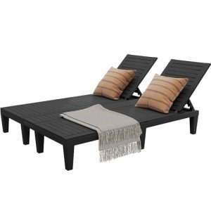 YITAHOME 2-in-1 Pool Lounge Chairs Set