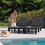 YITAHOME 2-in-1 Pool Lounge Chairs Set