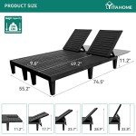 YITAHOME 2-in-1 Pool Lounge Chairs Set