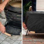 TIKI 25" Smokeless Patio Fire Pit with Cover