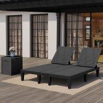 YITAHOME 2-in-1 Pool Lounge Chairs Set