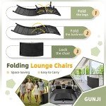 Modern Adjustable Patio Chaise Lounge Set (Beige)