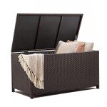 Mocha 120-Gallon Outdoor Storage Deck Box