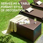 Mocha 120-Gallon Outdoor Storage Deck Box