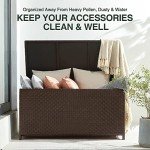 Mocha 120-Gallon Outdoor Storage Deck Box