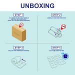 Navy Blue 3-Piece All-Weather Wicker Chair Cushions