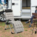 VINGLI Zero Gravity Padded Outdoor Recliner Chair