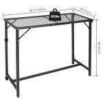 REDCAMP Folding Outdoor Bar Table for Patio Use