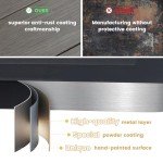 35.5" Round Outdoor Bar Table with Umbrella Hole