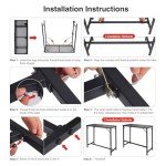 REDCAMP Folding Outdoor Bar Table for Patio Use