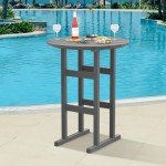 39" Sundale Outdoor Adirondack Round Bar Table