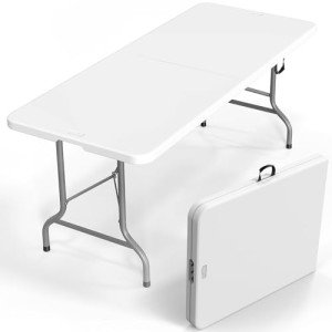 VINGLI 1.8m Portable Rectangular Plastic Table