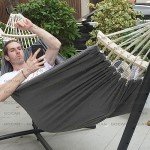 GOCAN Extra Large Double Hammock for Patio & Garden
