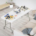 VINGLI 1.8m Portable Rectangular Plastic Table