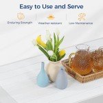 Wisteria Lane Modern Aluminum Outdoor Coffee Table