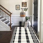 Buffalo Plaid Outdoor Rug - Black and White