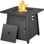 Yaheetech 28" 50,000 BTU Propane Fire Pit Table