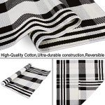 Buffalo Plaid Outdoor Rug - Black and White