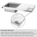 Outdoor Grill Table with Sink and Cart