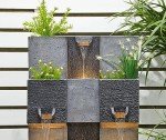 Stylish 3-Tier Outdoor Water Fountain with Lights