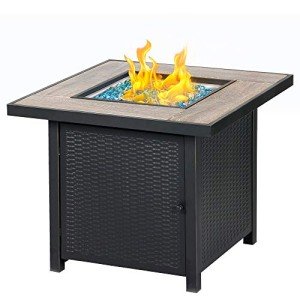 Bali Outdoors 30" Propane Gas Fire Pit Table