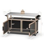 Skyflame Outdoor BBQ Storage Cabinet & Grill Cart