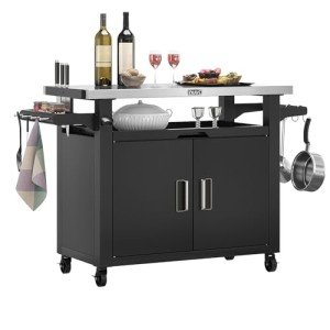NUUK Outdoor Grill Cart with Storage and Wheels