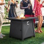 Yaheetech 28" 50,000 BTU Propane Fire Pit Table