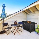 Xbeauty 43&quot; Propane Gas Fire Pit Table