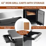 NUUK Outdoor Grill Cart with Storage and Wheels