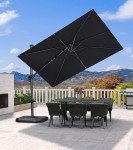 Purple Leaf 6.5' x 10' Offset Patio Umbrella