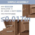 Restcozi Teak HDPE All-Weather Adirondack Chair