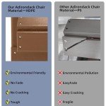 Restcozi Teak HDPE All-Weather Adirondack Chair