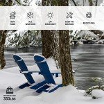 Navy Blue Adirondack Chairs Set of 4