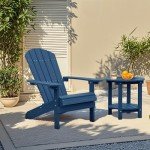 Navy Blue Adirondack Chairs Set of 4