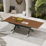 Expandable Outdoor Dining Table for 6-10 People