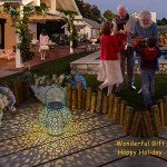 Teal Blue Solar Hanging Lantern for Outdoor Spaces