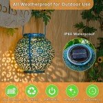 Teal Blue Solar Hanging Lantern for Outdoor Spaces