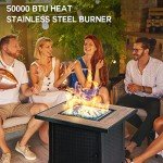 Bali Outdoors 30" Propane Gas Fire Pit Table
