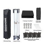 OASISHOME 10'x10' Instant Pop-up Gazebo Canopy