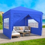 10x10 Waterproof Pop Up Canopy Tent with Walls