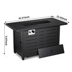 Xbeauty 43&quot; Propane Gas Fire Pit Table