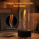 OGERY Tornado Portable Ethanol Fire Table