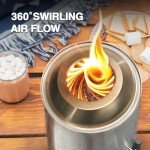 BALI OUTDOORS Portable Smokeless Tabletop Fire Pit