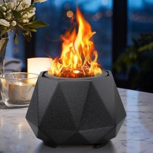 Ceramic Tabletop Fire Pit Bowl for Patios