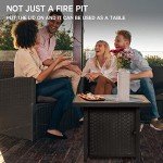 Bali Outdoors 30" Propane Gas Fire Pit Table