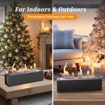 Portable Tabletop Fire Pit with Roasting Sticks